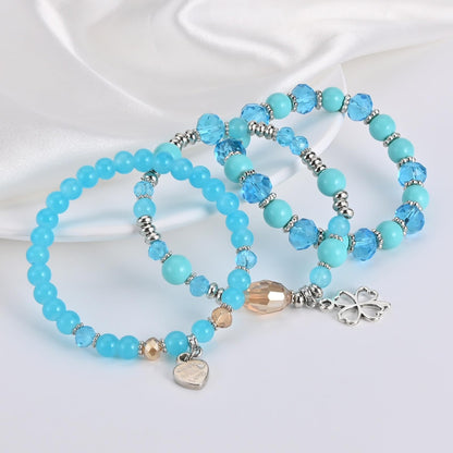 Bohemian Bracelet Sets for Women - 6 Sets Stackable Stretch Bracelets Multi-color Boho Jewelry for Women Hippie Bracelets Dainty Jewelry