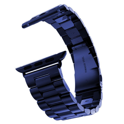 Seven Band Solid Stainless Steel for Apple Watch for Women | Compatible with Apple Watch Band 42mm/41mm/40mm/38mm, Metal Strap for Iwatch Series 11-1/SE 1-3 Women and Men, Gold Silver.