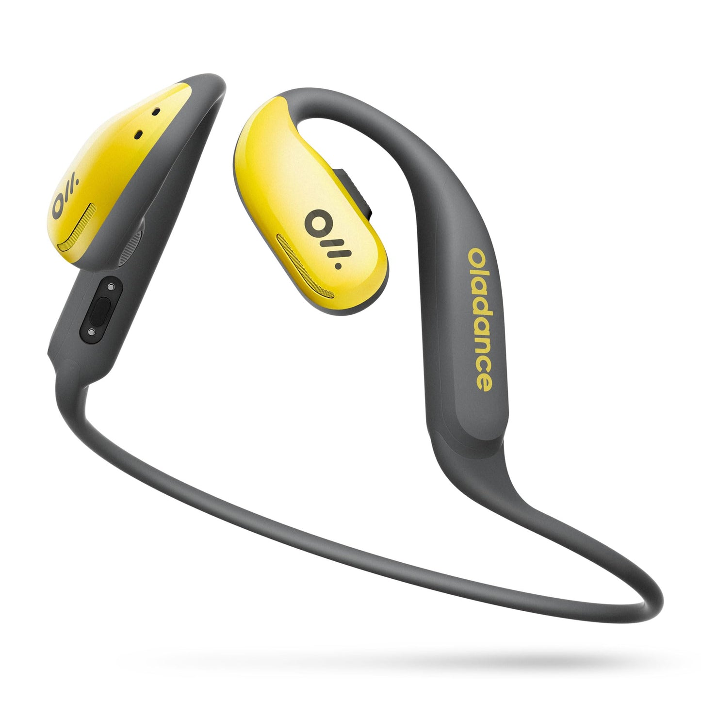 Oladance OWS Sports Open Ear Headphones, Comfortable & Stable Fit, 15H Battery Life, IPX8 Waterproof, Noise Canceling, Crystal Clear Audio, Multi-Point Bluetooth Connection, Durable Neckband (Grey)
