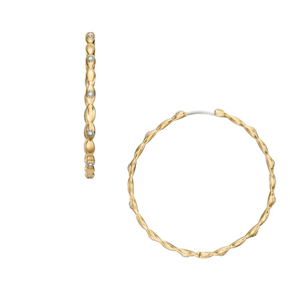 Fossil Women's Stainless Steel Dangle/Drop or Hoop Earrings for Women