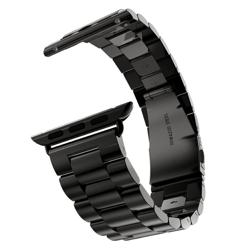 Seven Band Solid Stainless Steel for Apple Watch for Women | Compatible with Apple Watch Band 42mm/41mm/40mm/38mm, Metal Strap for Iwatch Series 11-1/SE 1-3 Women and Men, Gold Silver.