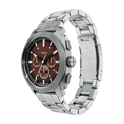 Fossil Men's Watch, Machine Stainless Steel Chronograph Watch for Men