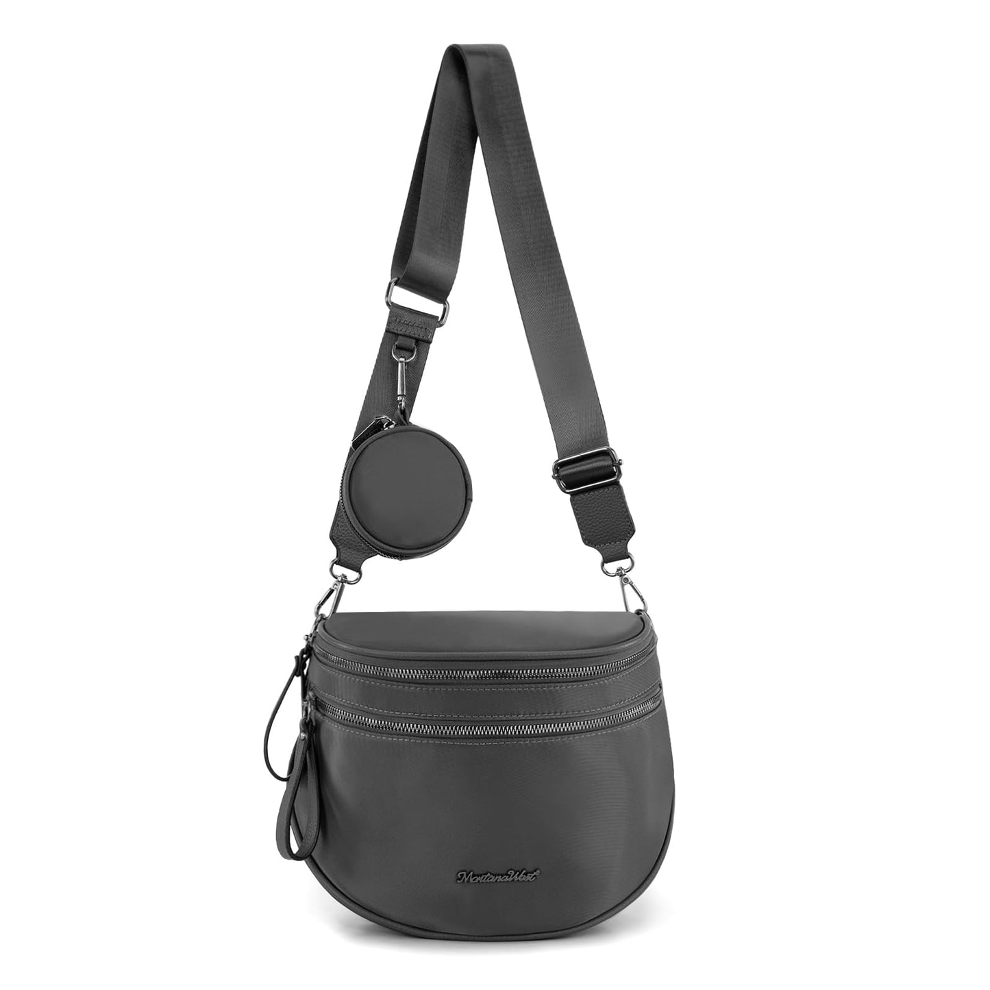 Montana West Bum Bag Nylon Crossbody Bags Mom Purse with with Coin Purse
