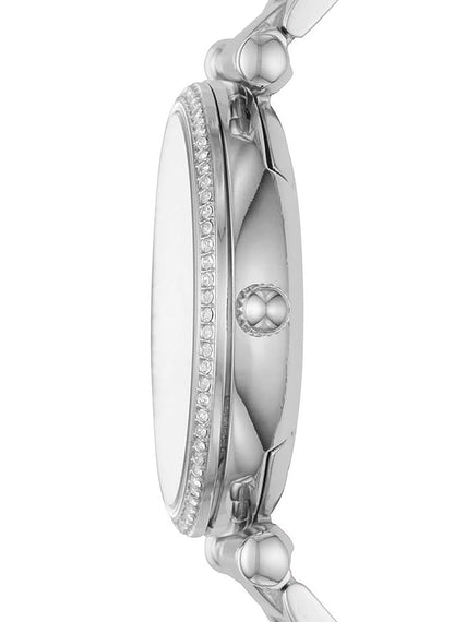Fossil Women's Watch and Bracelet Set, Carlie Three-Hand Stainless Steel Watch for Women and Bracelet Set