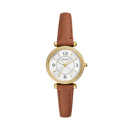 Fossil Women's Watch and Bracelet Set, Carlie Three-Hand Stainless Steel Watch for Women and Bracelet Set