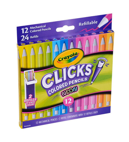 Crayola Clicks Retractable Tip Markers (10ct), Washable Cone Tip Art Marker Set, Cute Aesthetic School Supplies, Classroom Must Haves, Ages 3+