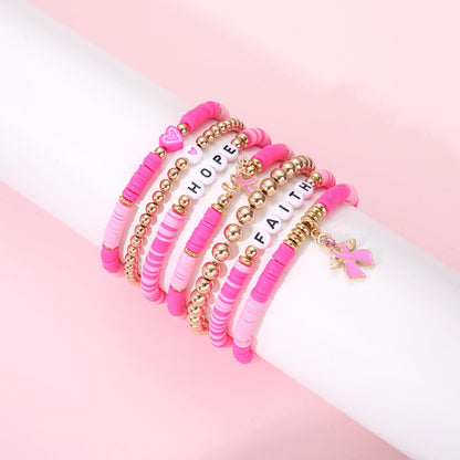 Heishi Bracelets for Women Clay Beaded Stretch Bracelets Stackable Friendship Bracelet Set Summer Beach Accessories Outfits Jewelry Gifts