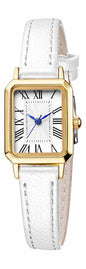 BESTKANG Leather Strap Watches for Women Elegant Dainty Ladies Watch Vintage Rectangle Women Quartz Wrist Watch