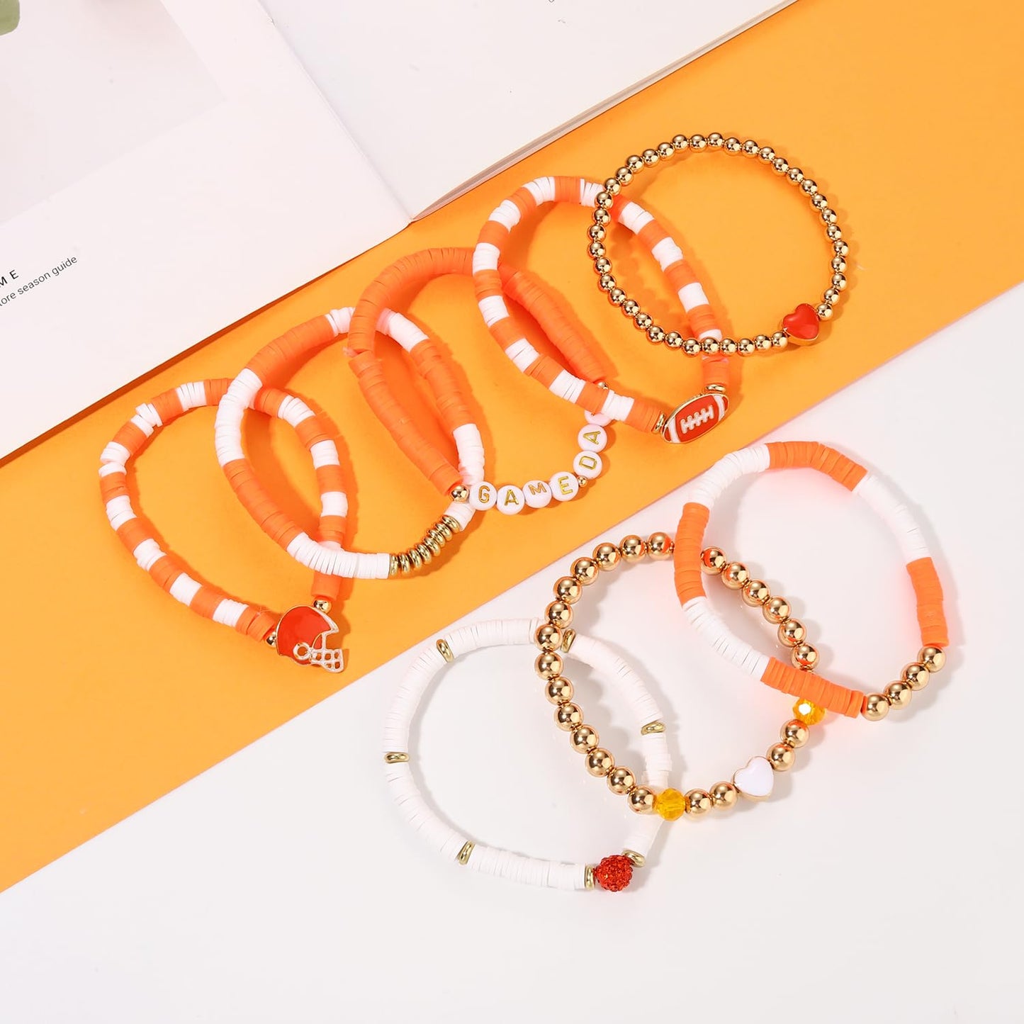 Heishi Bracelets for Women Clay Beaded Stretch Bracelets Stackable Friendship Bracelet Set Summer Beach Accessories Outfits Jewelry Gifts