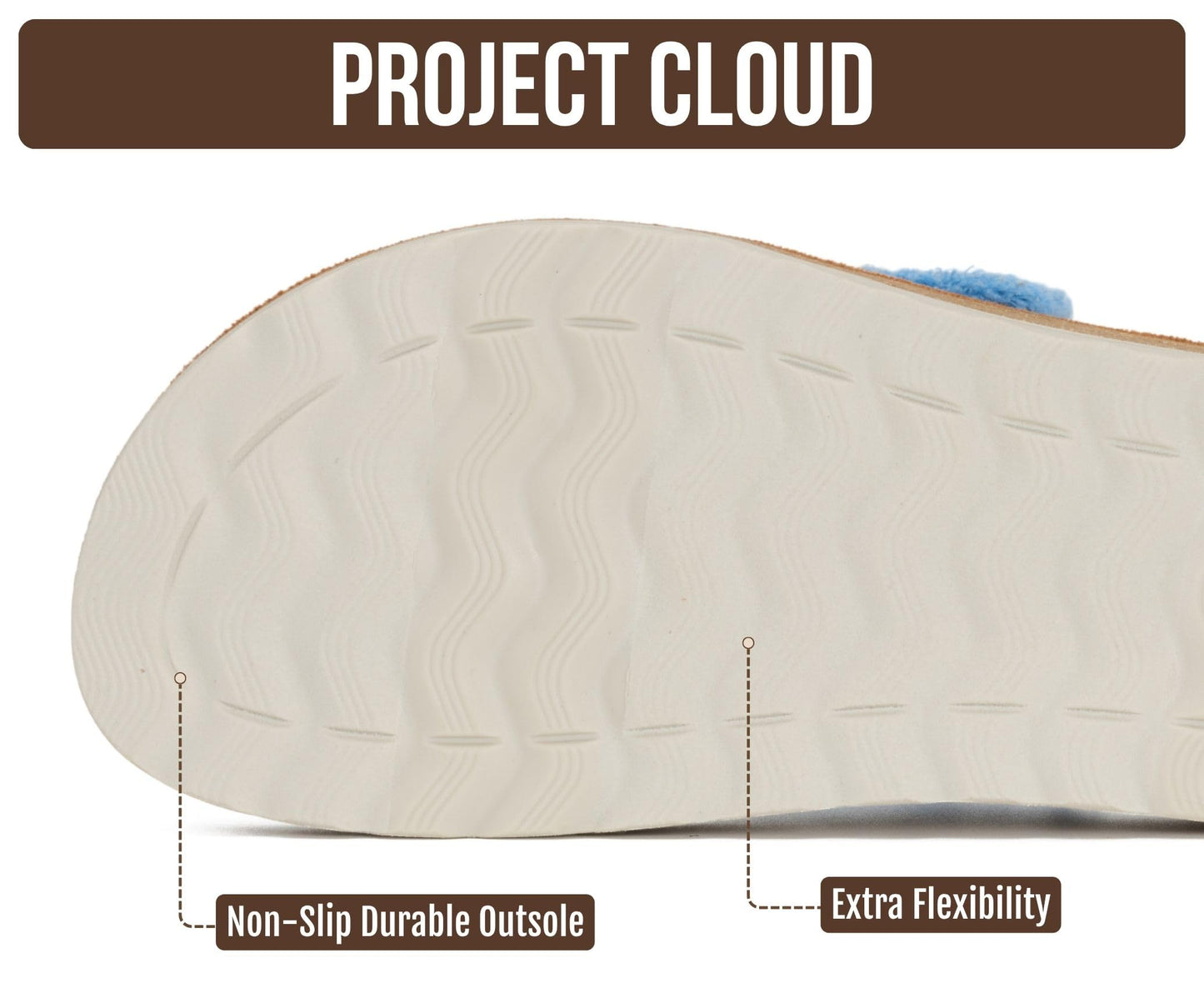 Project Cloud Comfortable Womens Sandals Platform Sandals for Women (Light) | Lightweight Plush Soft Insole Buckle Non Slip Durable Fashion Frayed Footwear Casual Beach Summer Everyday Style All Day Wear