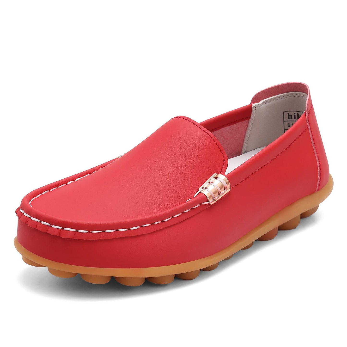 Women's Comfortable & Lightweight Leather Loafers Slip-Ons Driving Walking Mocs Boat Shoes Cute Business Casual Dress Shoes Work Flats for Women