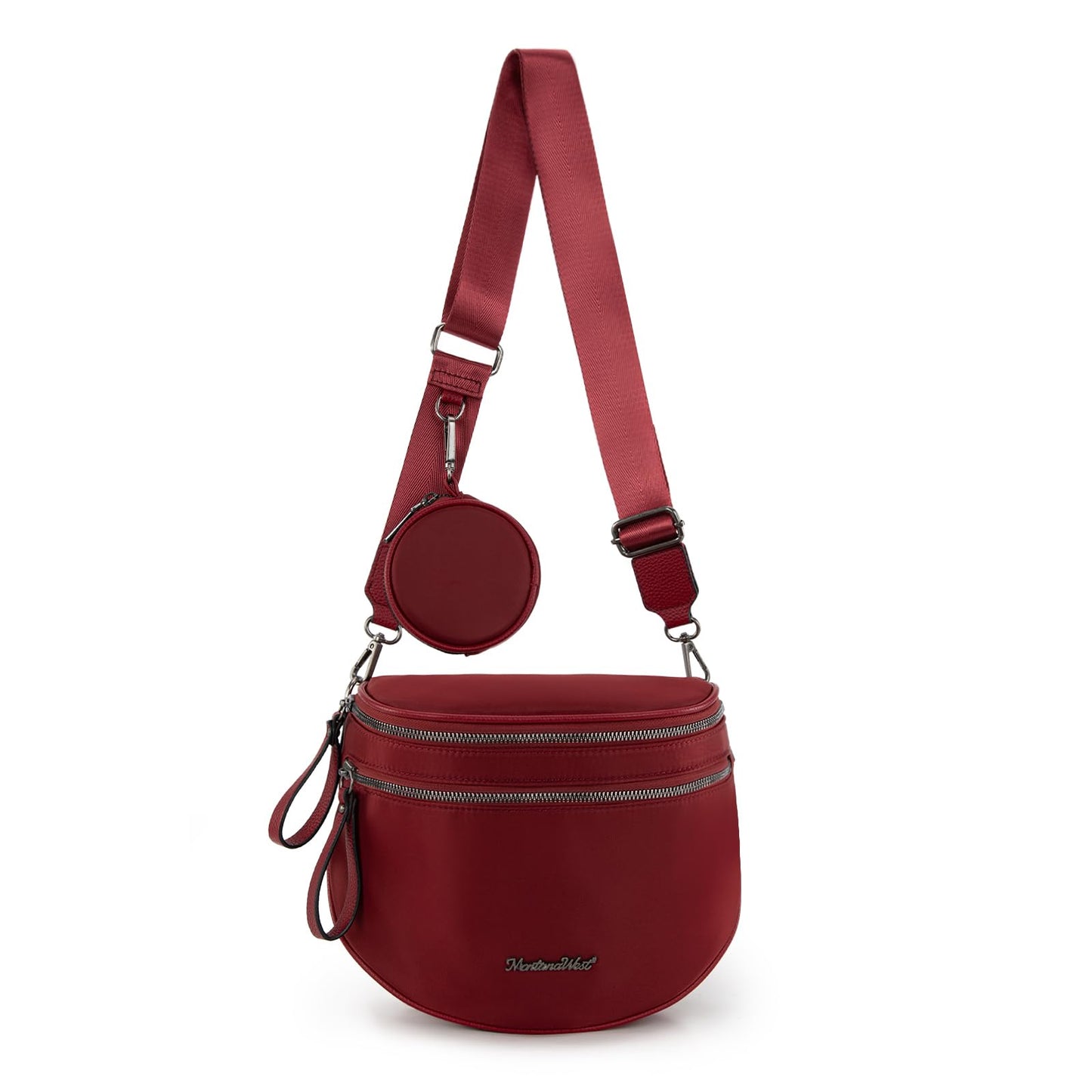 Montana West Bum Bag Nylon Crossbody Bags Mom Purse with with Coin Purse