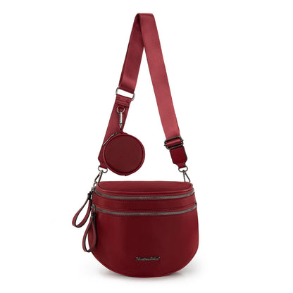 Montana West Bum Bag Nylon Crossbody Bags Mom Purse with with Coin Purse
