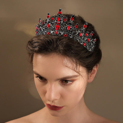 TOBATOBA Silver Wedding Crystal Tiaras and Crowns for Women, Bride Royal Queen Headband Princess Quinceanera Headpieces for Birthday Prom Pageant Party