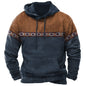 Men's Hooded Sweatshirt American Flag Print Long Sleeve Pullover Sweatshirt Vintage Tribal Aztec Graphic Hoodie Tops