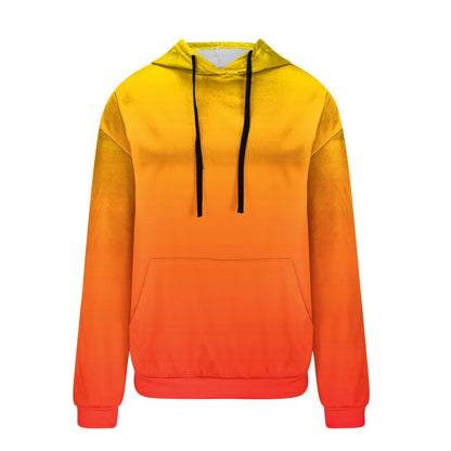 Women Gradient Tie Dye Pullover Hoodie Long Sleeve Drawstring With Pocket Oversized Casual Street Sweatshirts
