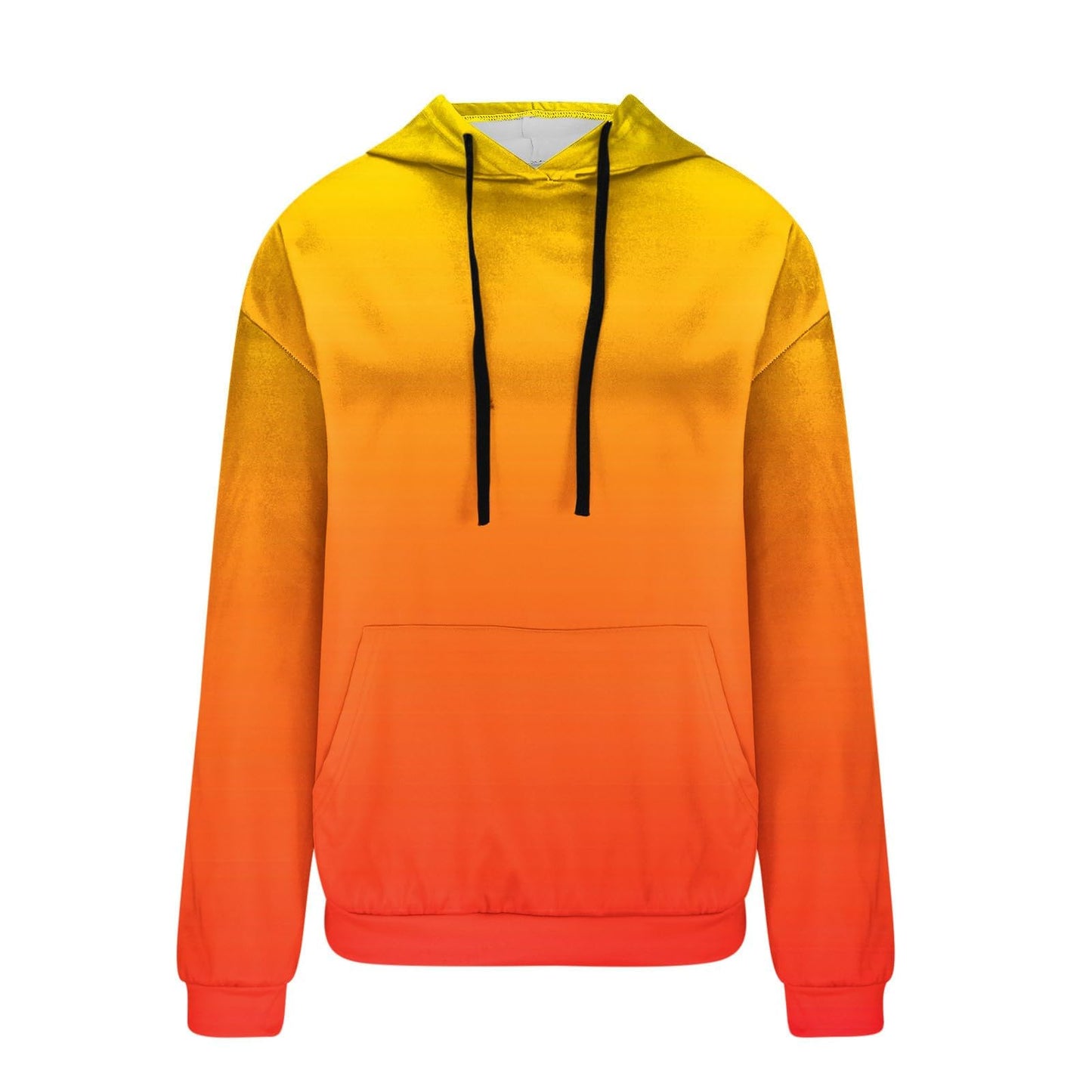 Women Gradient Tie Dye Pullover Hoodie Long Sleeve Drawstring With Pocket Oversized Casual Street Sweatshirts