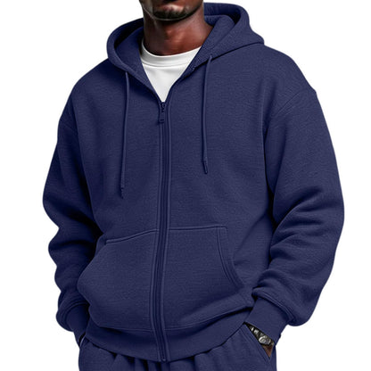 Full Zip Hoodies for Men Big And Tall Oversized Hooded Fleece Sweatshirt | Knit Open Front Cardigan, Zipper Jackets, Oversize, Streetwear, Basic Fit, Lightweight, Warm, Big and Tall, Hooded Sweatshirt
