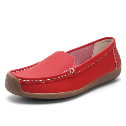Women's Comfortable & Lightweight Leather Loafers Slip-Ons Driving Walking Mocs Boat Shoes Cute Business Casual Dress Shoes Work Flats for Women