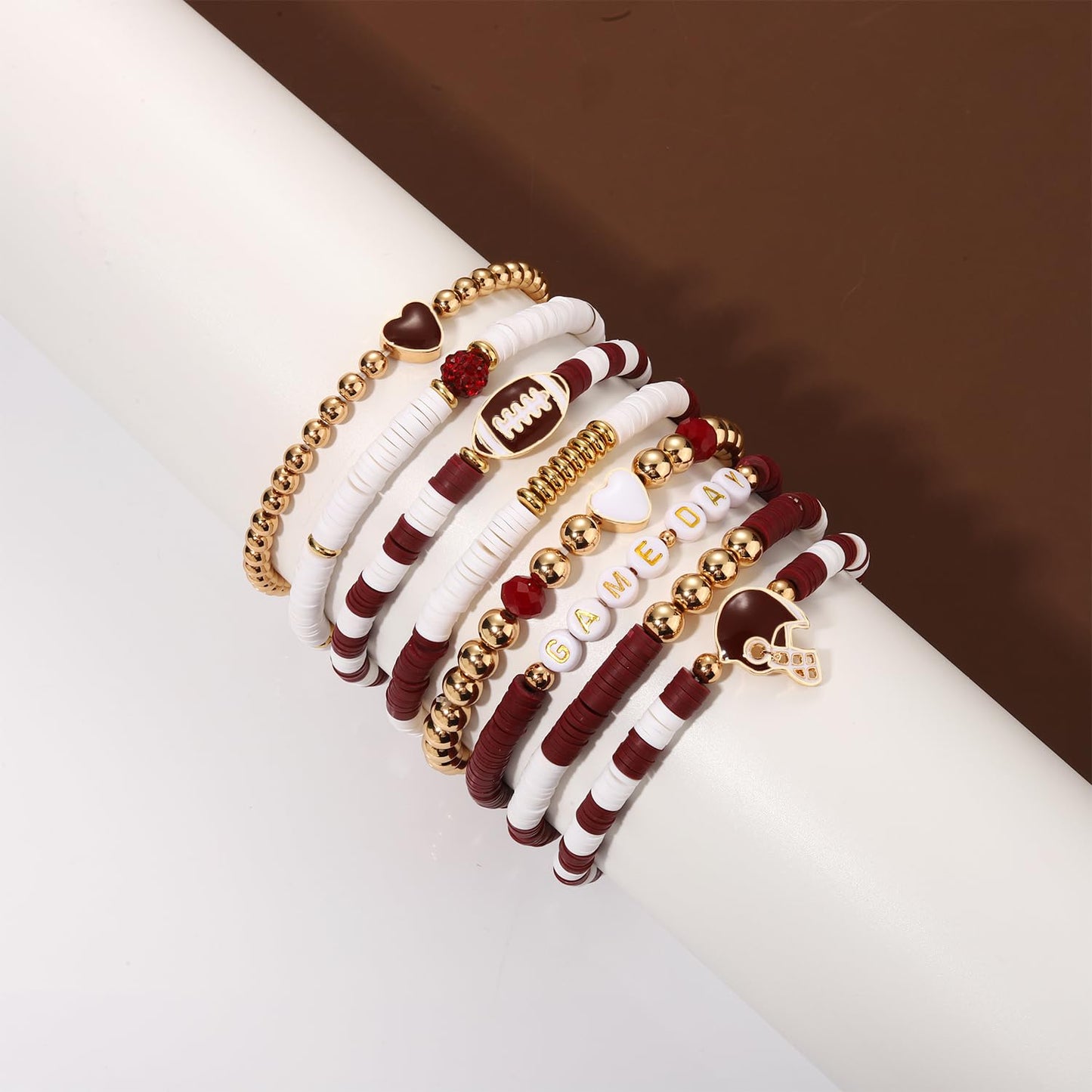 Heishi Bracelets for Women Clay Beaded Stretch Bracelets Stackable Friendship Bracelet Set Summer Beach Accessories Outfits Jewelry Gifts