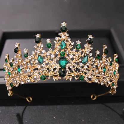 TOBATOBA Silver Wedding Crystal Tiaras and Crowns for Women, Bride Royal Queen Headband Princess Quinceanera Headpieces for Birthday Prom Pageant Party