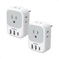 TESSAN 2 Pack European Travel Plug Adapter, Europe Power Converter