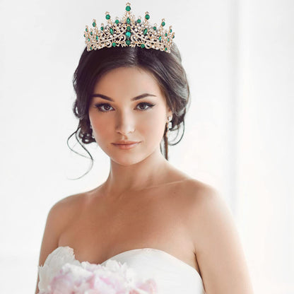 TOBATOBA Silver Wedding Crystal Tiaras and Crowns for Women, Bride Royal Queen Headband Princess Quinceanera Headpieces for Birthday Prom Pageant Party