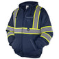 TICONN Safety Hoodie Jacket, High Vis Reflective Safety Fleece Hoodie, PPE Gear for Cold Weather Meet ANSI III