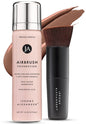 Jerome Alexander MagicMinerals AirBrush Foundation – 2 Piece Set with Airbrush Foundation and Kabuki Brush - Spray Makeup with Anti-aging Ingredients for Smooth Radiant Skin - Light Medium