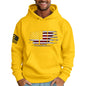 Ymosrh Mens Patriotic Hoodies USA Flag Print Hooded Sweatshirt Pullover Casual Fashion Hoodie, M-6XL