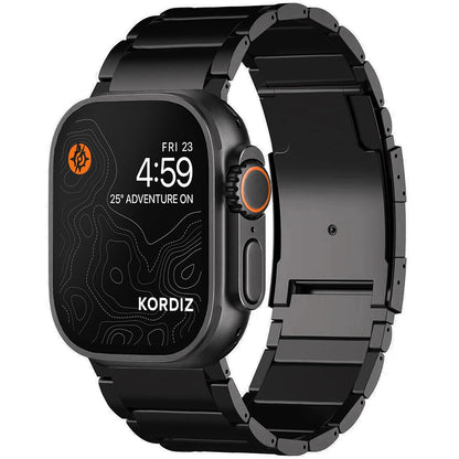 KORDIZ Titanium Watch Band T01 Max - Fits Apple Watch ULTRA 3 & ULTRA 2/1 (49mm) - Adjustable Titanium Apple Watch Band with Secure Clasp - Premium Color Matching Band (T01 Max | ULTRA Silver)