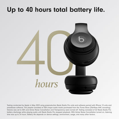 Beats Studio Pro Premium Wireless Over-Ear Headphones- Up to 40-Hour Battery Life, Active Noise Cancelling, Great for Travel & Commuting, Apple & Android Compatible - Exclusive Sand Gray
