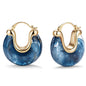 Chunky Gold Resin Hoop Earrings Leverback Statement Huggie Hoops Dangle Drop Dressy Earring Prom Festival Vacation Jewelry for Women