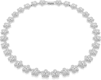 Swarovski x Ariana Grande Jewelry Collection: Necklace, Bracelet, Choker, Earrings, Crystals, Crystal Pearls, Rhodium Finish
