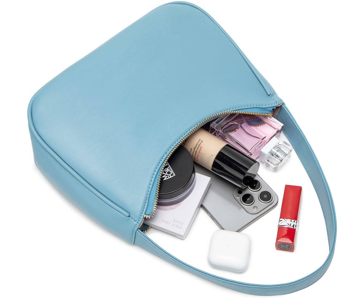 CYHTWSDJ Shoulder Bags for Women, Cute Hobo Tote Handbag Mini Clutch Purse with Zipper Closure