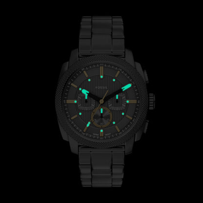 Fossil Men's Watch, Machine Stainless Steel Chronograph Watch for Men