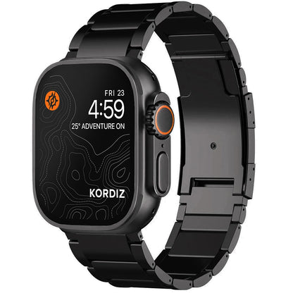 KORDIZ Titanium Watch Band T01 Max - Fits Apple Watch ULTRA 3 & ULTRA 2/1 (49mm) - Adjustable Titanium Apple Watch Band with Secure Clasp - Premium Color Matching Band (T01 Max | ULTRA Silver)