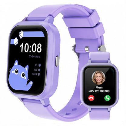 Kids Smart Watch 4-15 Ys, Standalone&APP Dual Use, Bluetooth Call, Kid Gift | 1.8'' IP68 Boys Girls Fitness Tracker, DIY Sports Modes, Heart Rate&Sleep Monitor, 13 Alarms, Weather, Smart Reminder, Games