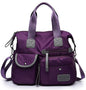 Tote Bag for Women,Multi Pockets Shoulder Handbag,Nurse Bag for Work,Large Cross body Purse,Fashion Nylon Top Handle Satchel