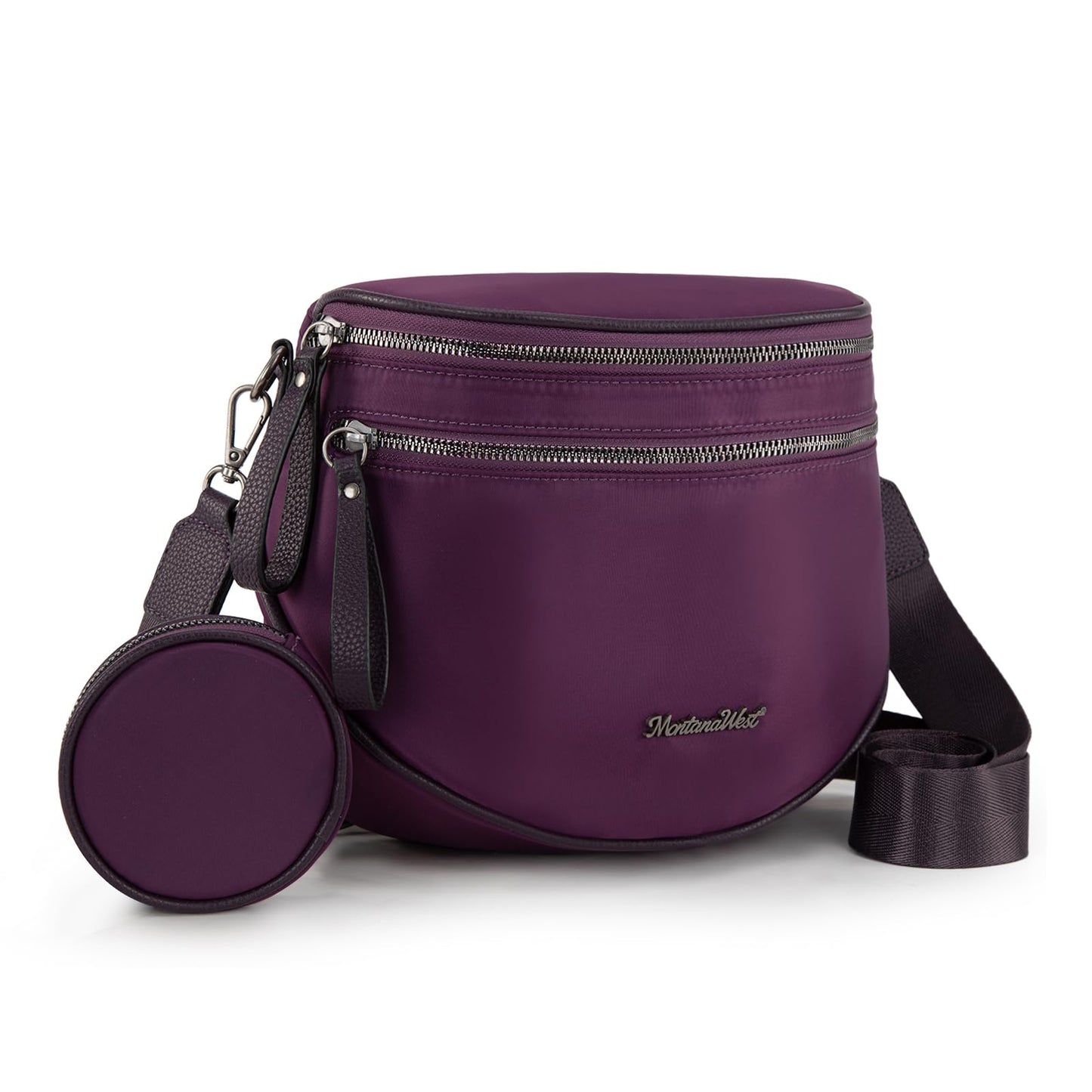 Montana West Bum Bag Nylon Crossbody Bags Mom Purse with with Coin Purse
