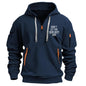 RTTUIOP Hoodies for Men Quarter Zip Pullover Tactical Sweatshirt Vintage Long Sleeve Casual Fashion Hoodie With Pockets
