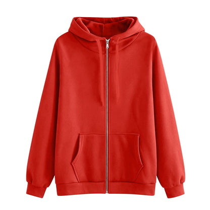 2026 Zip Up Hoodies for Women Fall Winter Casual Sweatshirts Zipper Oversized Lightweight Cute Jackets with Pockets