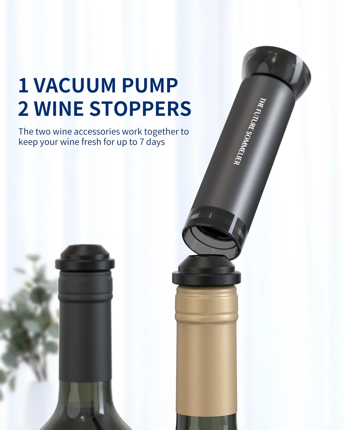 CIRCLE JOY Electric Wine Opener Rechargeable 5-in-1 Stainless Steel Wine Gift Set with Foil Cutter, Wine Aerator Pourer, Wine Drip Ring & Vacuum Stopper, Ideal Gifts for Wine Lovers, Silver