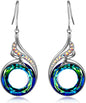 Kate Lynn Rise From the Ashes Phoenix Dangle Earrings, Crystal from Austria | Symbol of Luck and Renewal, Meaningful Birthday Gift for Women