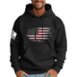 Ymosrh Mens Patriotic Hoodies USA Flag Print Hooded Sweatshirt Pullover Casual Fashion Hoodie, M-6XL