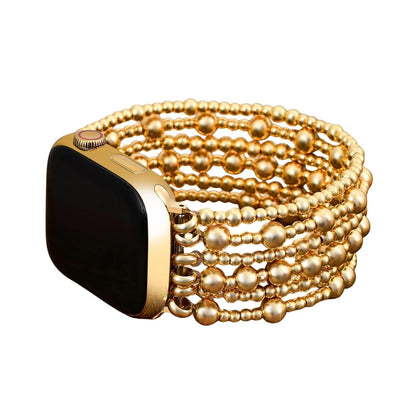 Cape Diablo Handmade Gemstone Watch Band for Women Compatible with Apple Watch 38mm 40mm 41mm 42mm 44mm 45mm, Boho Stretchable Strap Fits for iWatch Series 11/10/9/8/7/6/5/4/3/2/1 SE 3/2/1