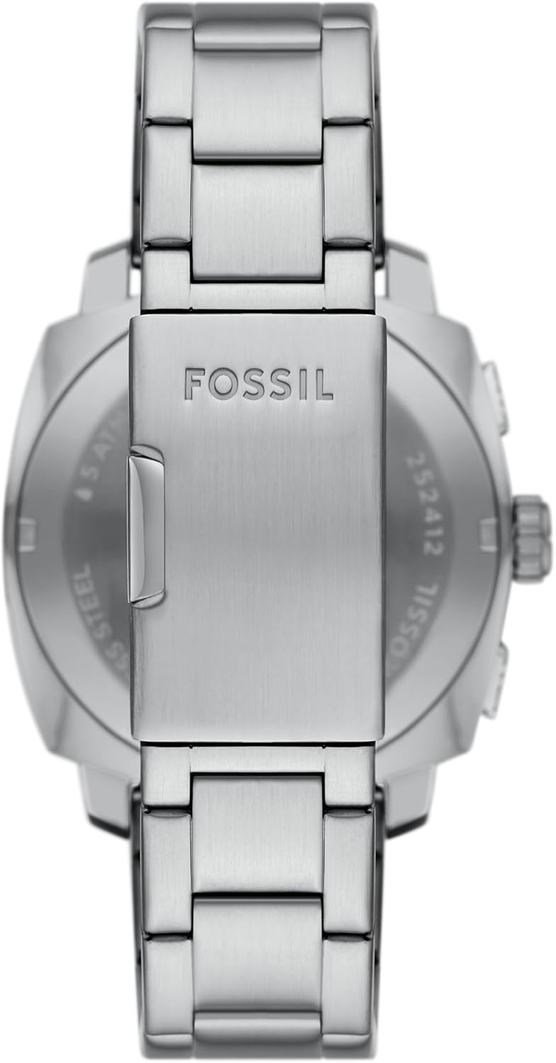 Fossil Men's Watch, Machine Stainless Steel Chronograph Watch for Men