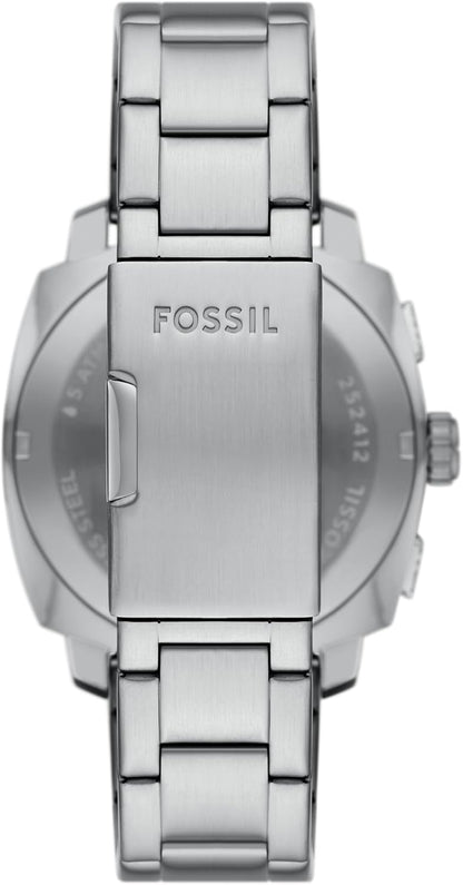 Fossil Men's Watch, Machine Stainless Steel Chronograph Watch for Men