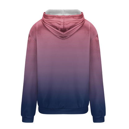 Women Gradient Tie Dye Pullover Hoodie Long Sleeve Drawstring With Pocket Oversized Casual Street Sweatshirts