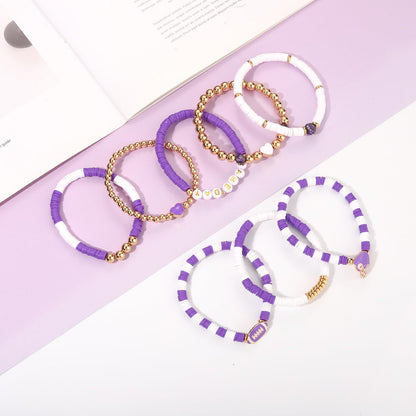 Heishi Bracelets for Women Clay Beaded Stretch Bracelets Stackable Friendship Bracelet Set Summer Beach Accessories Outfits Jewelry Gifts